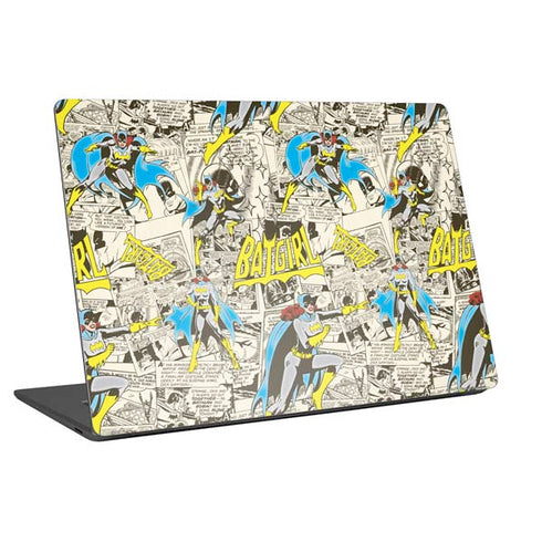 DC Comics Batman Batgirl Vintage Action pose pattern Universal Laptop 12in (9.8 x 6.8in) Skin